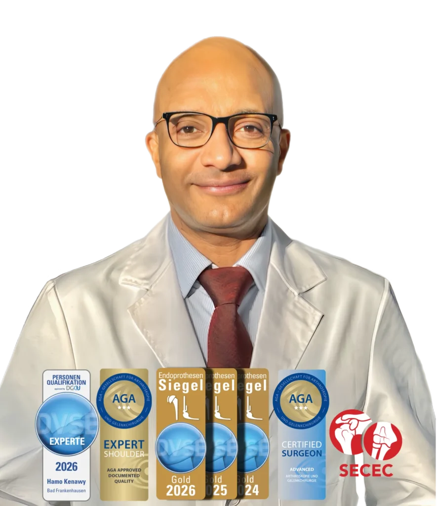 Dr. Hamo Kenawy Shoulder Specialist in Dubai with German board certification and awards