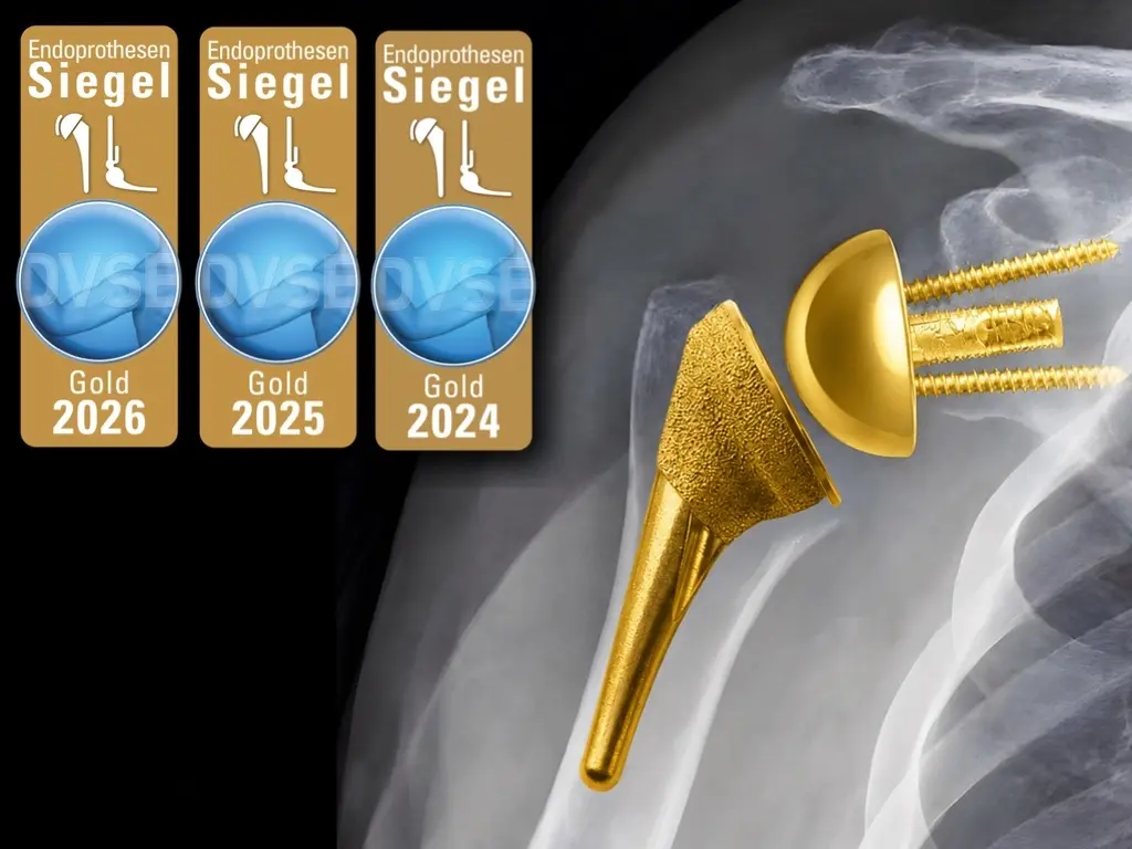 shoulder replacement x-ray showing prosthesis implant after surgery in Dubai